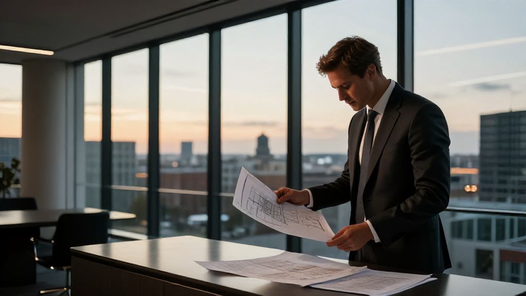 Finanzmentor in warmem Büro bei der persönlichen Beratung